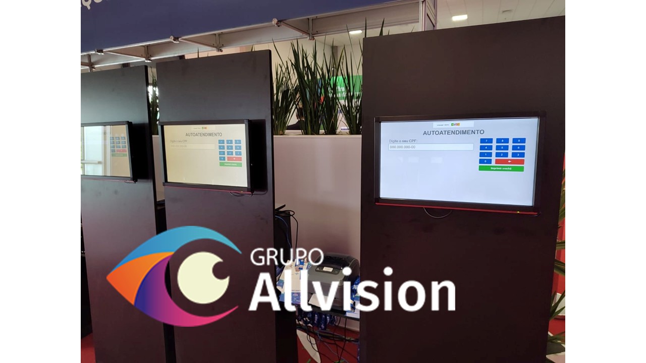 Aluguel de totem touch screen - aluguel de painel de Led- aluguel de holograma 3d - aluguel de TV