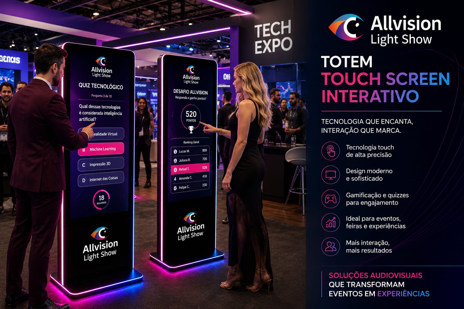 Aluguel de Totem Touch Screen para Eventos, Palestras e Congressos em Pelotas - Rio Grande do Sul 2026