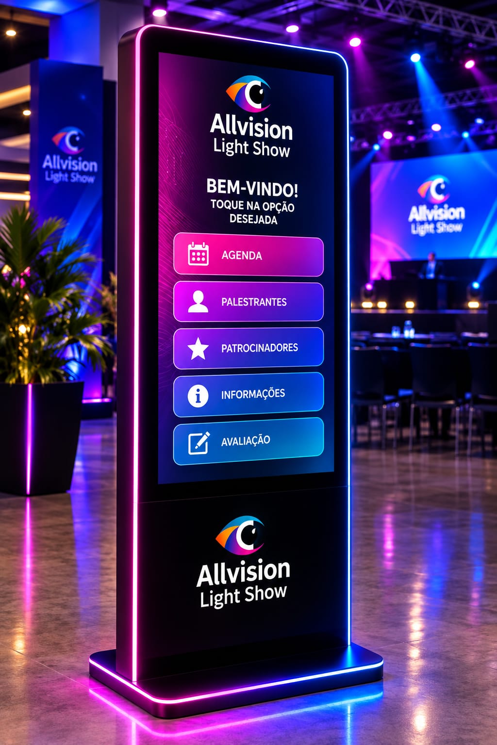 Aluguel de Totem Touch Screen para Exposições em Colombo, Paraná