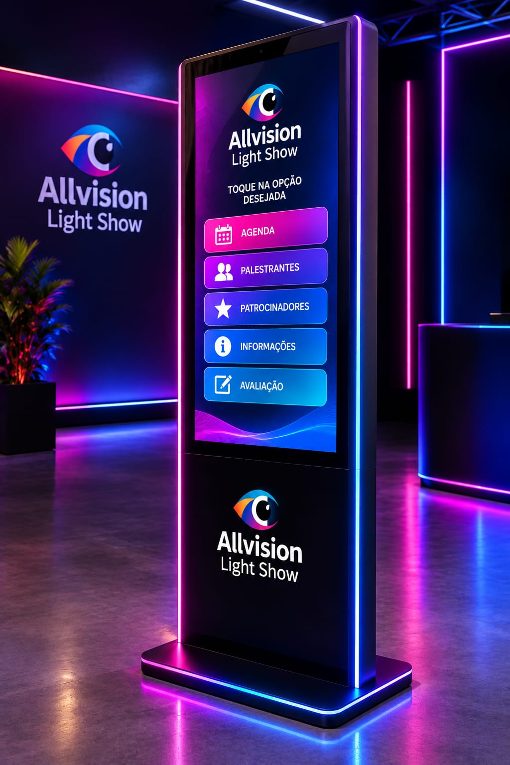 Aluguel de Totem Touch Screen para Exposições em Colombo, Paraná
